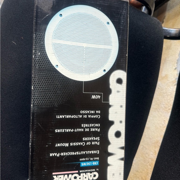 Car power CRB13 speakers 
New in original box 
White - Picture 7 of 8